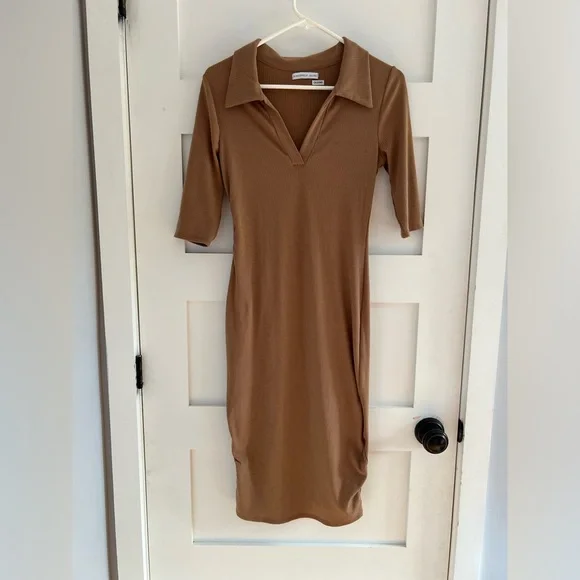 Sincerly Jules | Dresses | Sincerely Jules Rib Knit Midi Collar Dress Size  M | Poshmark